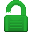 Green Unlocked Lock