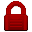 Red Closed Lock
