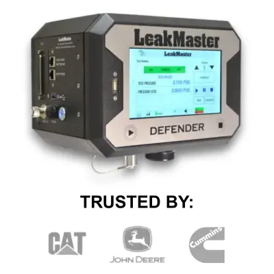 leak testing for heavy equipment